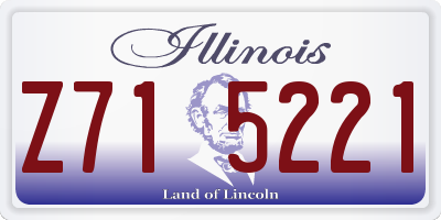 IL license plate Z715221