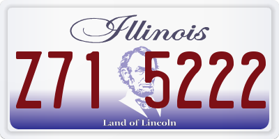 IL license plate Z715222