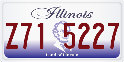 IL license plate Z715227