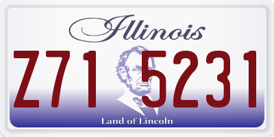 IL license plate Z715231