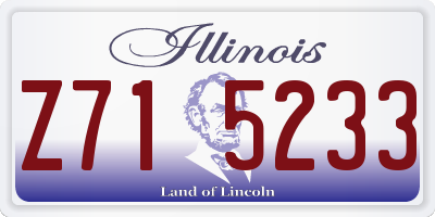 IL license plate Z715233