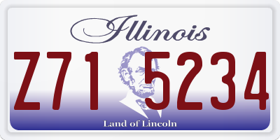 IL license plate Z715234
