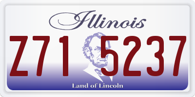 IL license plate Z715237