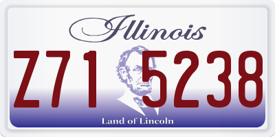 IL license plate Z715238