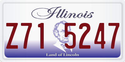 IL license plate Z715247