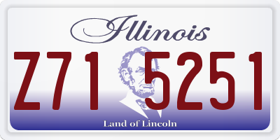 IL license plate Z715251