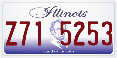 IL license plate Z715253