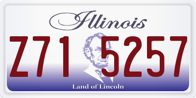 IL license plate Z715257