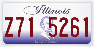 IL license plate Z715261
