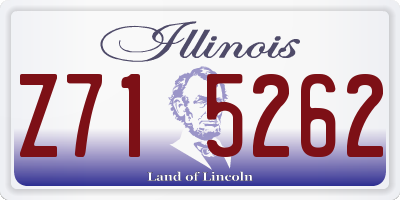 IL license plate Z715262