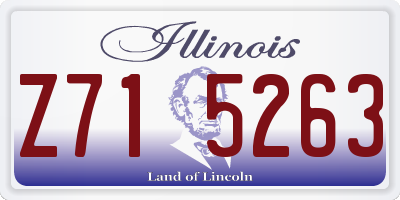 IL license plate Z715263