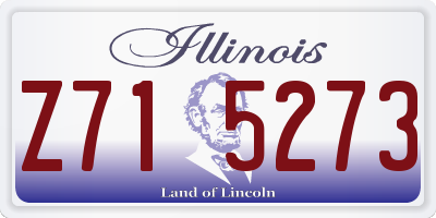 IL license plate Z715273