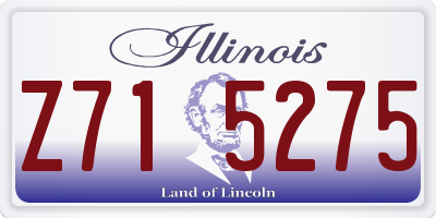 IL license plate Z715275