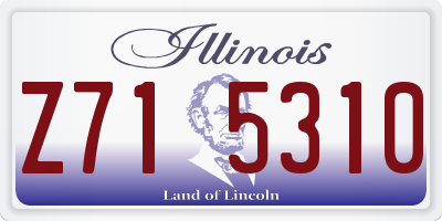 IL license plate Z715310
