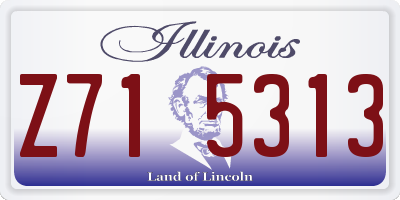 IL license plate Z715313