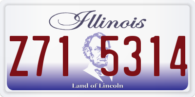IL license plate Z715314