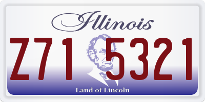 IL license plate Z715321