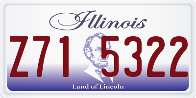 IL license plate Z715322