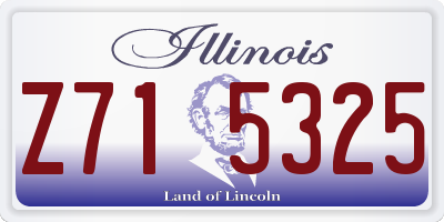 IL license plate Z715325