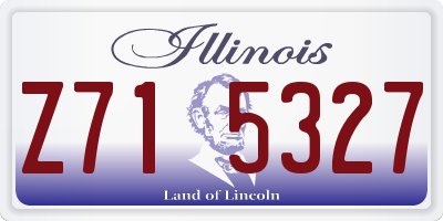IL license plate Z715327