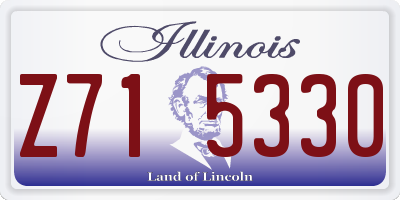 IL license plate Z715330
