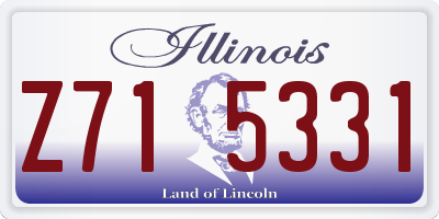 IL license plate Z715331