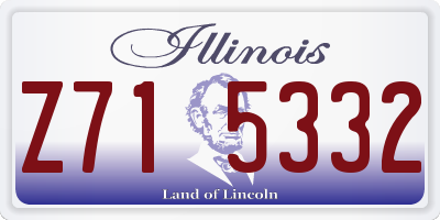 IL license plate Z715332