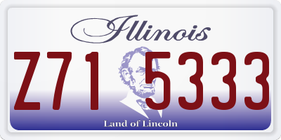 IL license plate Z715333