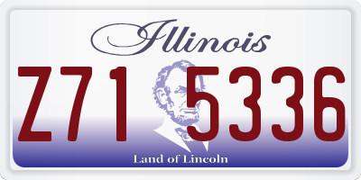 IL license plate Z715336