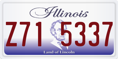 IL license plate Z715337