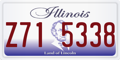 IL license plate Z715338
