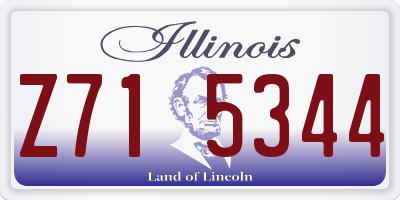 IL license plate Z715344