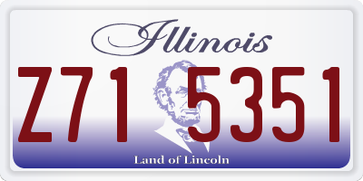 IL license plate Z715351