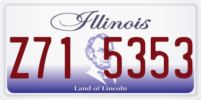IL license plate Z715353
