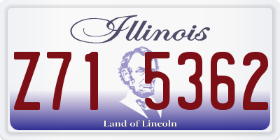IL license plate Z715362