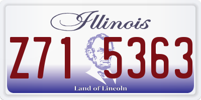 IL license plate Z715363