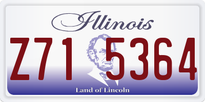 IL license plate Z715364