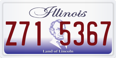 IL license plate Z715367