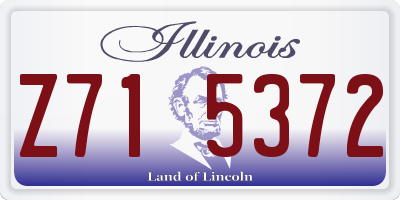 IL license plate Z715372