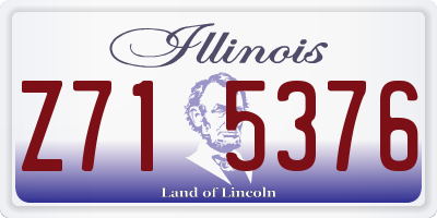 IL license plate Z715376