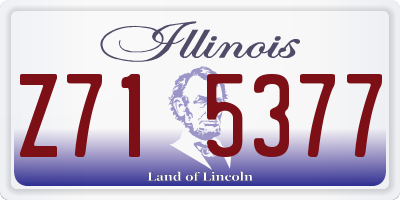 IL license plate Z715377