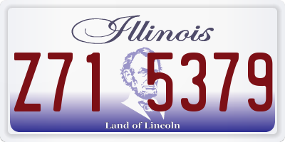 IL license plate Z715379