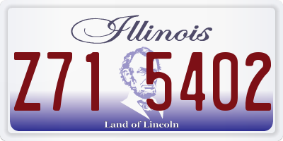IL license plate Z715402