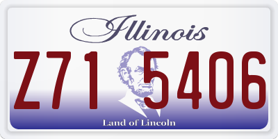 IL license plate Z715406