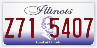 IL license plate Z715407
