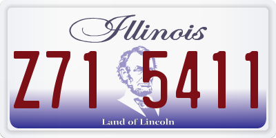 IL license plate Z715411