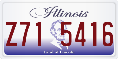 IL license plate Z715416
