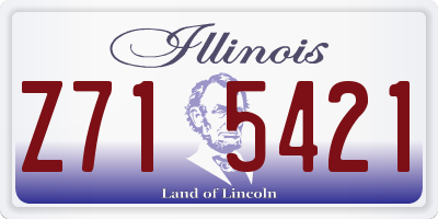 IL license plate Z715421