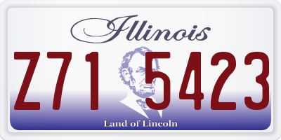 IL license plate Z715423