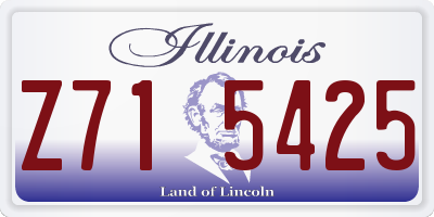 IL license plate Z715425